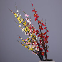 Yongyue home Zen Chinese simulation plum branch wax plum fake flower Dry branch flower Hotel living room floor-to-ceiling flower arrangement
