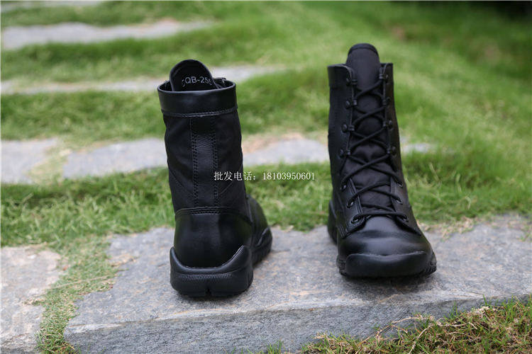 Bottes militaires en cuir - respirant - Ref 1398649 Image 10
