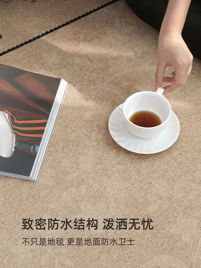 Carpet for Living Room 2026 New Model French Mid-Century Style Washable and Wipeable Sofa Floor Mat Large Area Full Coverage Retro Waterproof