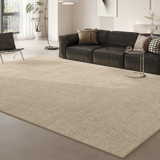 地毯客厅高级感2025新款免洗可擦卧室床边地垫纯色耐脏大面积全铺