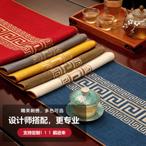 Table flag Chinese new Chinese Zen tea tablecloth Table cloth Tea mat Tea table cloth Long tea table towel Bed flag