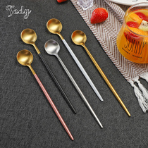 Tao Di 304 stainless steel ice spoon creative extended seasoning spoon cute honey dessert spoon coffee long handle mixing spoon