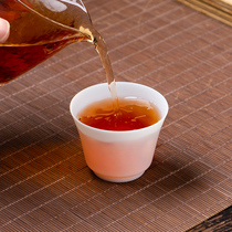 Jingdezhen mutton fat jade porcelain small teacup ceramic master cup pure handmade tea cup single cup kung fu teacup single