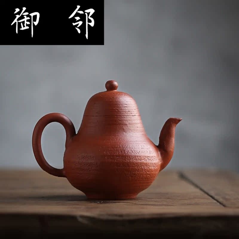 Cy chaozhou hand pot of single clump time kunfu tea vessel, pavilion checking pot zisha teapot pear