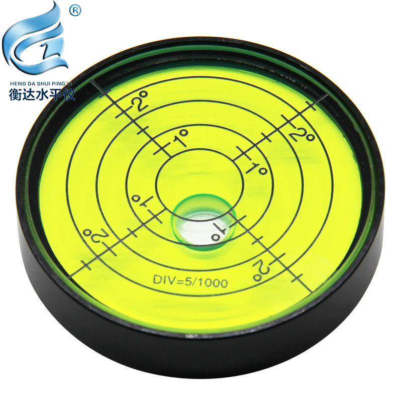 Level meter mini-band magnetic levelling instrument high precision level bubble universal water blister round night luminous hydrosphere bubble