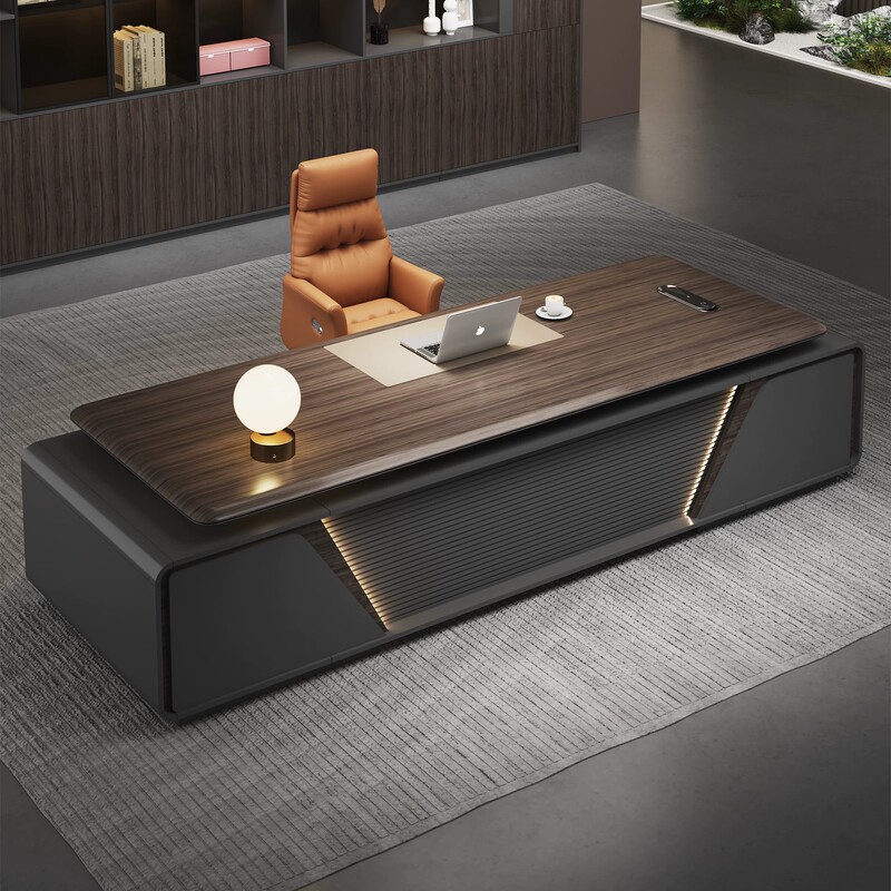 Boss Desk, Office Desk, Simple and Modern Executive Desk, Leadership Office Furniture, General Manager Executive Desk and Chair Set Boss Desk, Office Desk, Simple and Modern Executive Desk, Leadership Office Furniture, General Manager Executive Desk and Chair Set