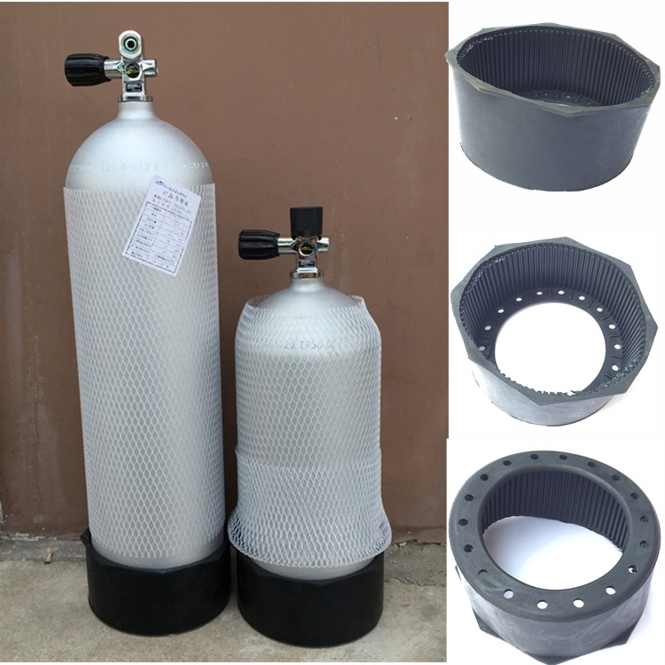 12L diving cylinder base sharkscuba aluminum diving bottle Rubber seat seat diving chassis Aluminum alloy
