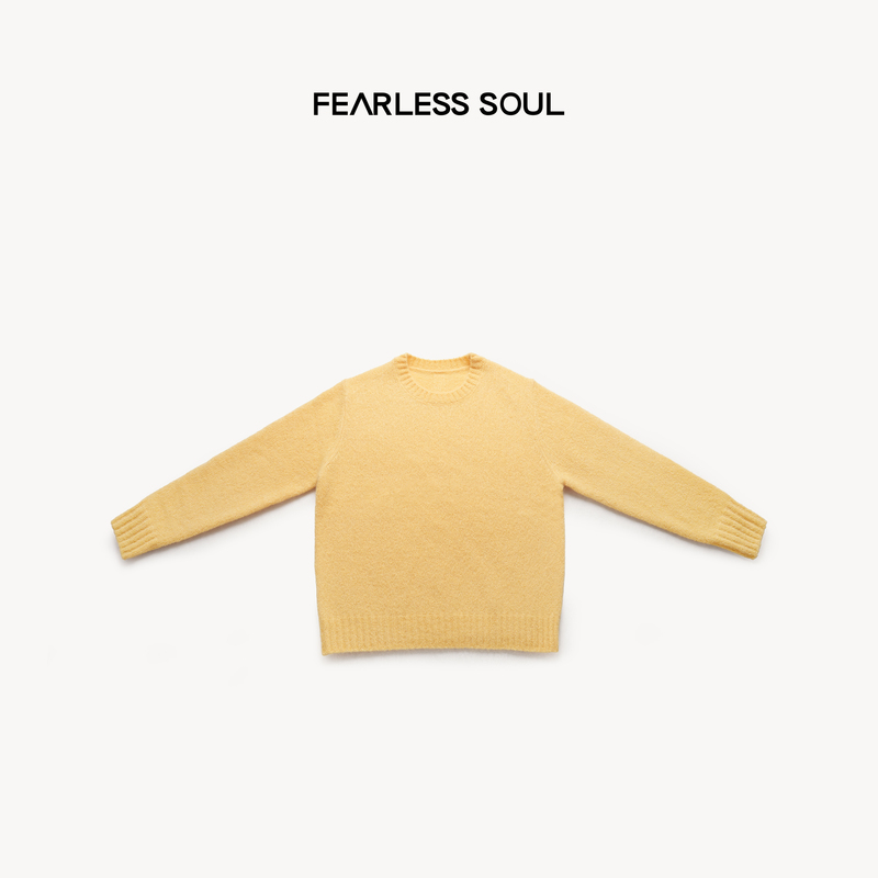 Taffa Tang Fa Fa'Winter Gift' Cashmere and Mulberry Silk Blend Consinee Kbl Sweater