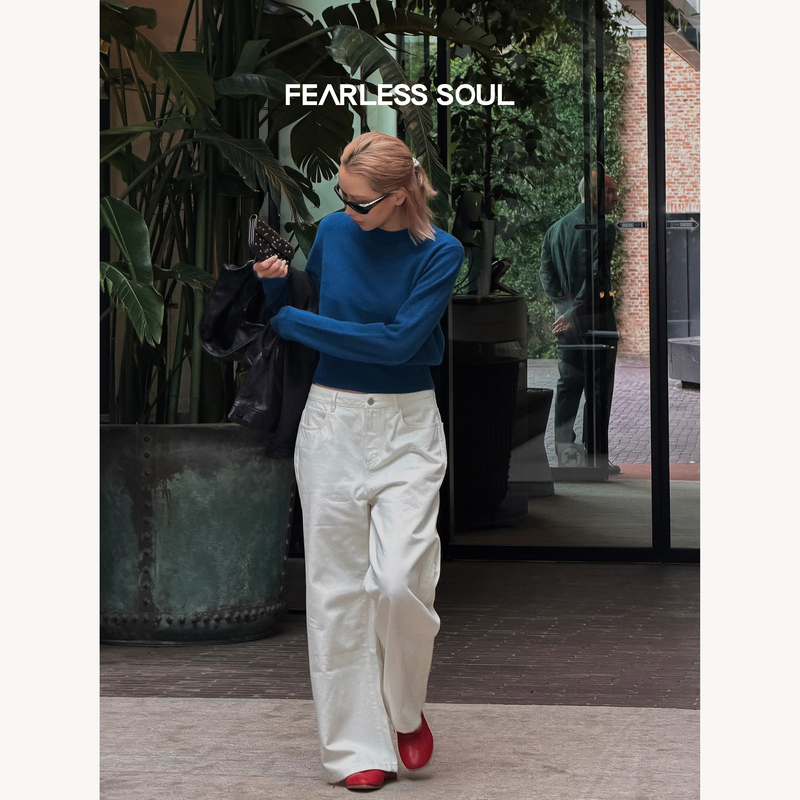 Taffa Tang Fa Fa "Kendou White Cowhide" Lp Imported Okayama 100% Cotton Black Label Slightly Slouchy Relaxed Fit Jeans for Women Taffa Tang Fa Fa "Kendou White Cowhide" Lp Imported Okayama 100% Cotton Black Label Slightly Slouchy Relaxed Fit Jeans for Women