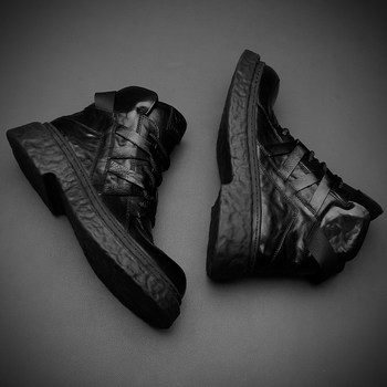 European winter genuine leather martin boots