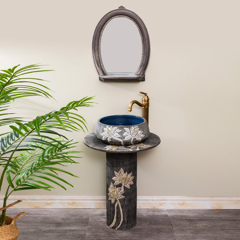 Купить Умывальник с пьедесталом Керамический тазик колонка, балкон ...