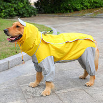 Big Dog Raincoat Four-legged Waterproof Medium Large Dog Golden Hair Labrador Satsuma Dog Raincoat All-inclusive Pet Clothes