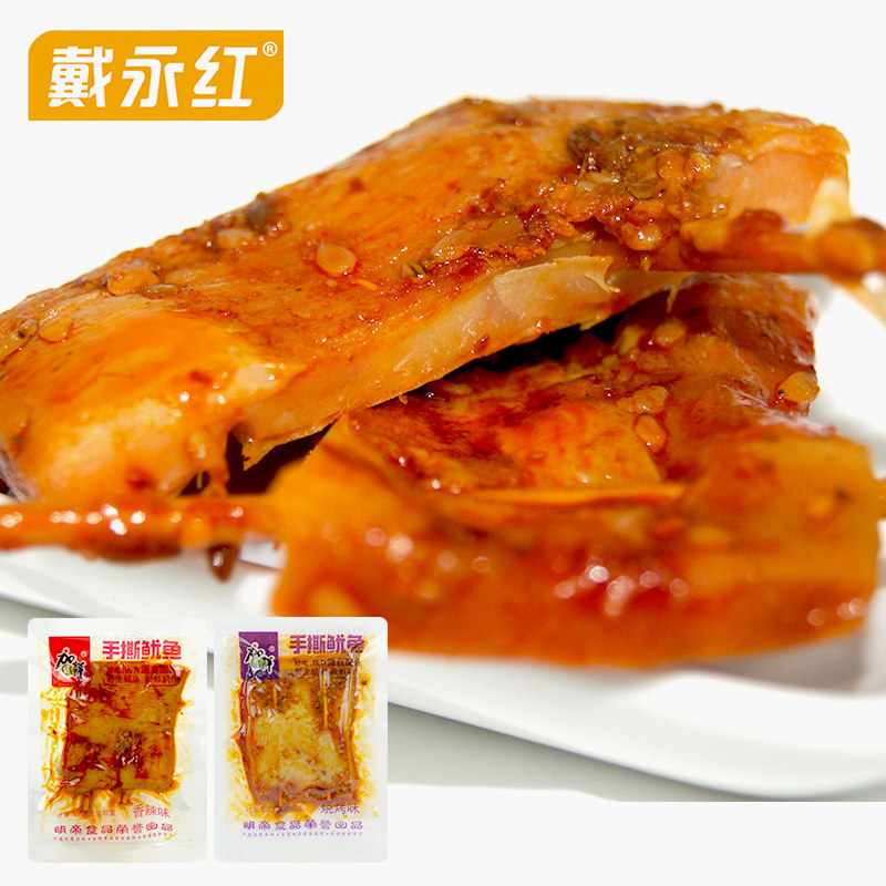 Day Yong Red Snacks Gabecks Hand Squid Spicy BBQ Bulk Hand Ripped Snack Snacks