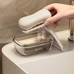 Soap Box Student Dormitory with Lid Stylish Creative Travel Large Toilet Soap Storage Box Drain