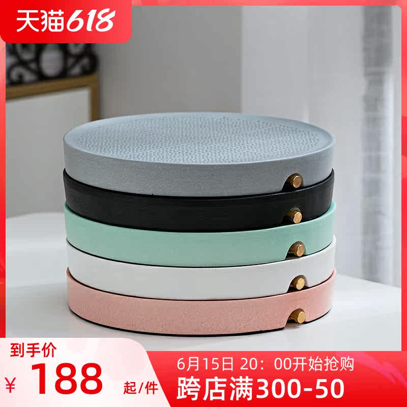 Day Style Ceramic Size Tea Tray Type Round Office Home Modern Minima Dry Tea Nursery Tray Drain Pan Tea Table