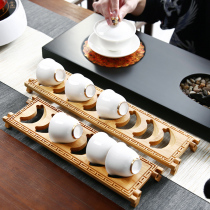 Shengli Kiln Bamboo Cup Rack Containing Portable Bamboo Cold Cup Rack Folded Tea Cup Todrain Kutifu Tea With Tea Dao Zero Deserve