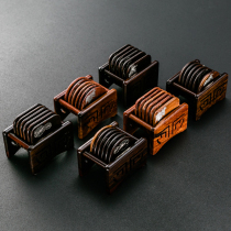 Home Kilns Black Sandalwood Tea Cup Cushion Combined Seat Bottom Flowers Pear Wood Tea Mat Solid Wood Meritoral Korn Tea Dauphin House With Sun-style Tetto