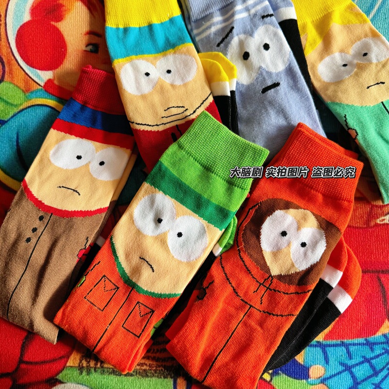 Foreign Trade Order South Park Cartoon Socks Mid-Length Socks