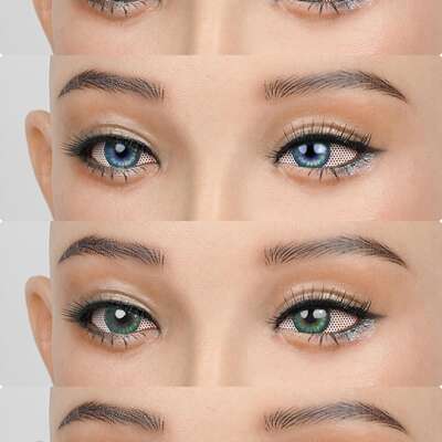 DMS Yao Special artificial eye accessory: Eye pieces and eyeballs are replaceable