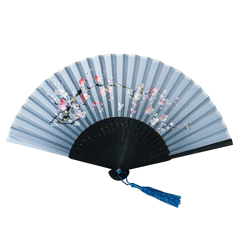 日本和风日式扇子中国古风折扇古典汉服女扇随身小巧便携折叠布扇