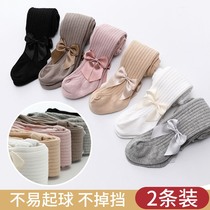 Babys pantyhose Spring and autumn slim child girls underpants toddler baby toddler baby conjoined pants outside wearing socks