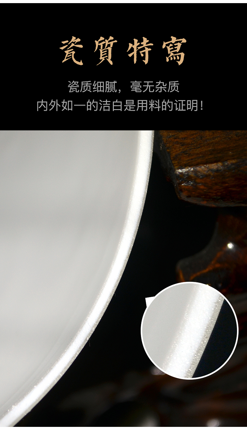 To high white porcelain industry of jingdezhen high see colour expressions using office furnishing articles appearing in the spring of famille rose porcelain vase fang figure