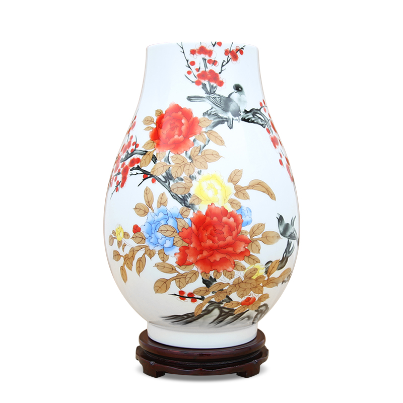 Jingdezhen porcelain large vase handicraft furnishing articles sitting room porch open office decoration porcelain decoration
