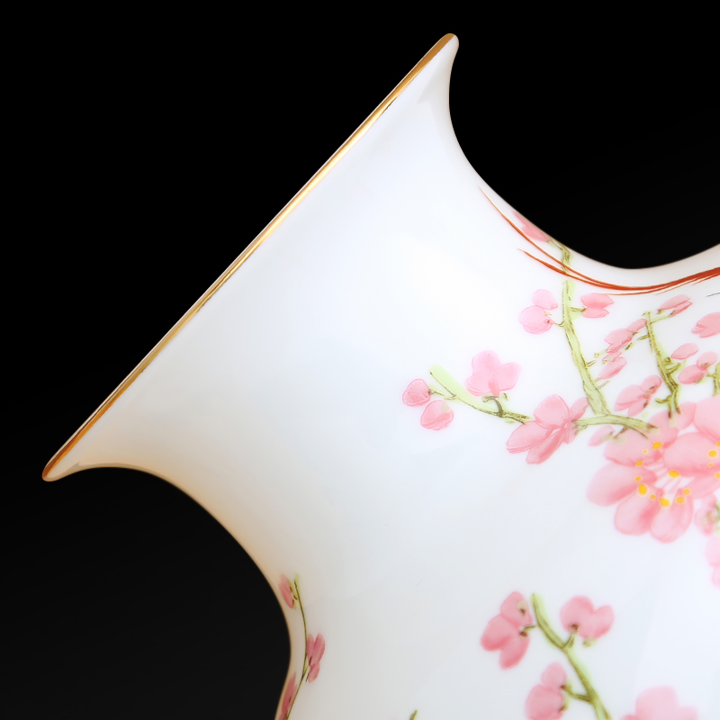 To ceramics high uncluttered Jin Fushou vase ten thousand broke