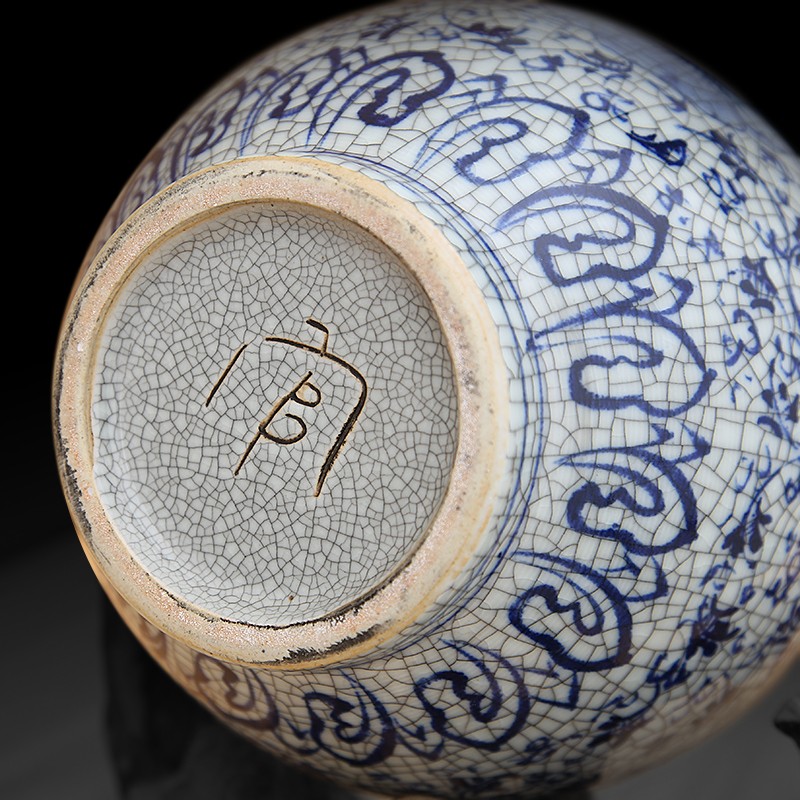 Chinese antique vase of jingdezhen ceramics handicraft furnishing articles home sitting room porch rich ancient frame ornaments