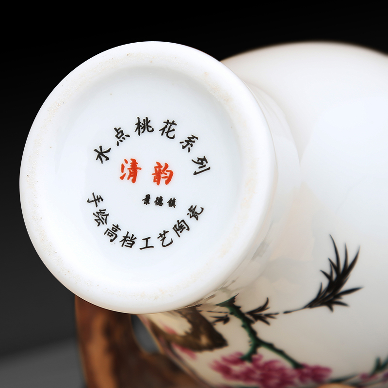 To ceramics powder enamel porcelain beauty drunk vase