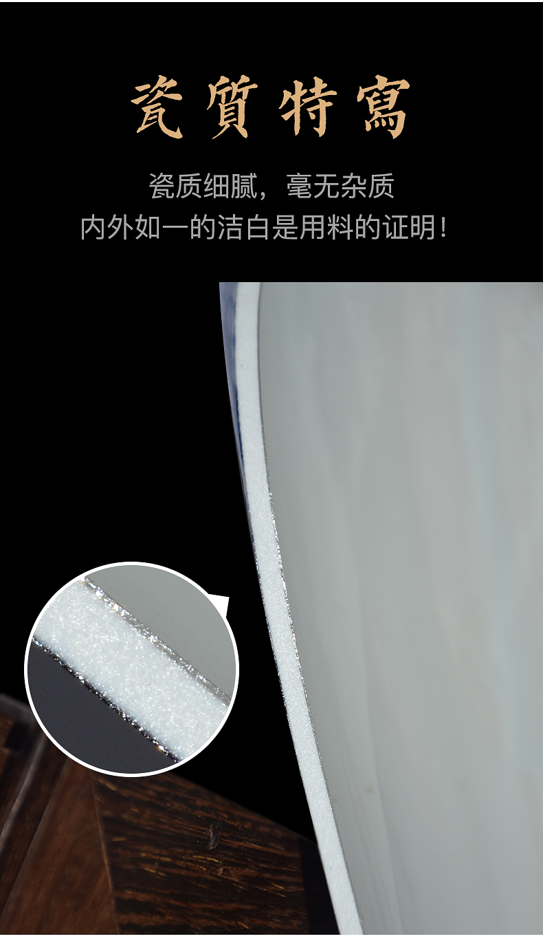 Furnishing articles blue and white porcelain of jingdezhen ceramics decorated bowl hat to use big rainbow such to use web celebrity trill since the media items to use