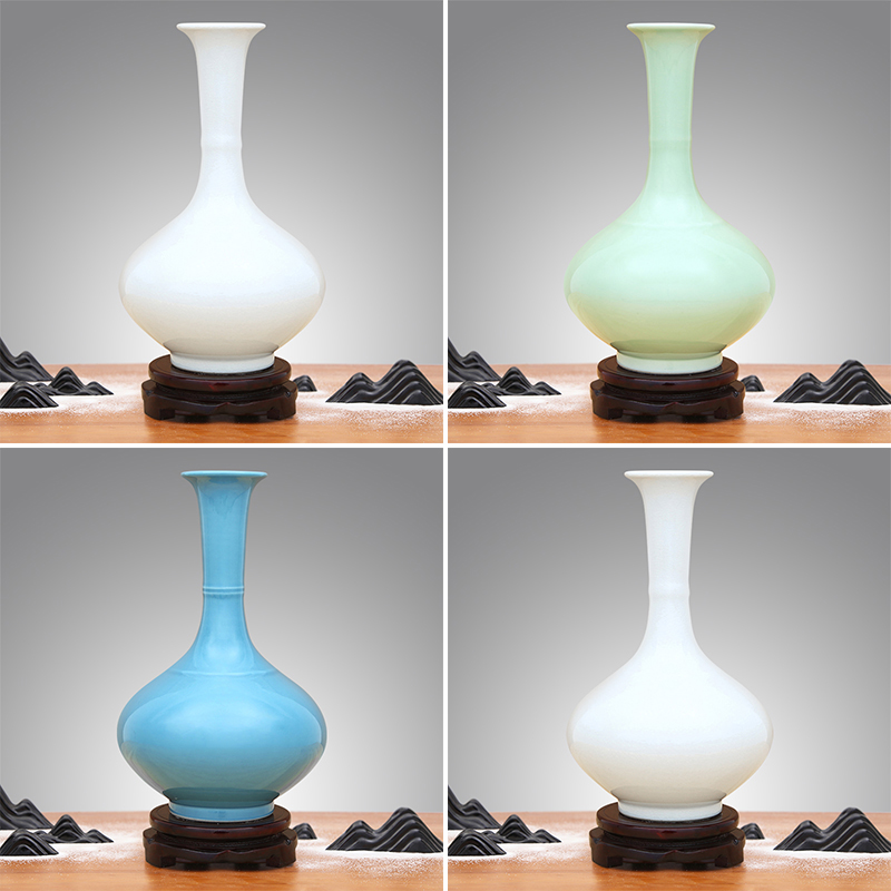 Jingdezhen ceramic vases, antique color glaze furnishing articles household act the role ofing is tasted crafts home sitting room room decoration