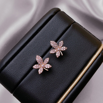 Maple Leaf Earrings 2021 New Tide Autumn Fresh Joker Temperament Simple Small Earrings Female Ear Clip
