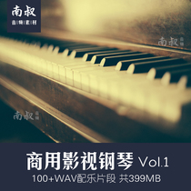 Piano and Keys Vol 1 Film and Television Piano Score Fragment Movie Music Material Commercial Copyright Free