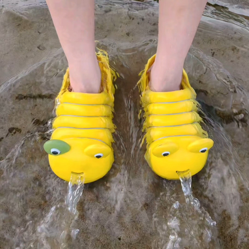Caterpillar Soft-Soled Home Slippers, Bug Slippers, Tongue-Kissing Hole Shoes, Quirky Slippers, Caterpillar Quirky Parent-Child Cartoon Slippers Caterpillar Soft-Soled Home Slippers, Bug Slippers, Tongue-Kissing Hole Shoes, Quirky Slippers, Caterpillar Quirky Parent-Child Cartoon Slippers