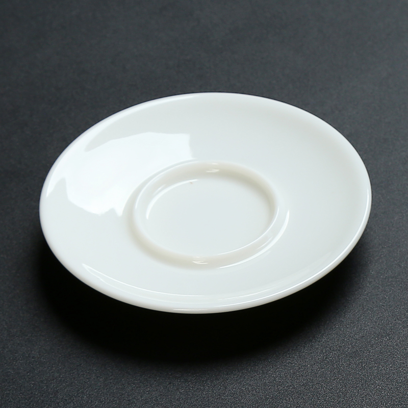 Back at tureen bowl tap white porcelain cup mat kung fu tea set spare parts single tap suet jade white porcelain