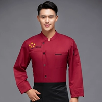 Красная длинная рукавая одиночная топ