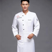 Белый лонгслив, фартук