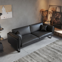  Lingpeng leather minimalist office sofa coffee table combination business reception reception area Modern minimalist office sofa