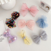 Childrens hair accessories South Korean lace yarn butterfly knot hair clip headgear Girl Princess Hairpin Hairpin Girl Clips Head Flower Hair Accessories
