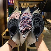  Head rope rubber band Hair rope hair accessories female net red Korean childrens headdress tie hair rubber band girls high elastic hair ring