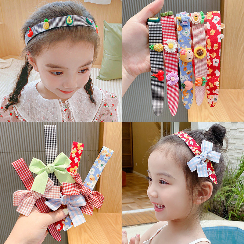 Girls Velcro Hair band Hair band Female Baby Hair clip Children's bangs stickers Broken post hair band headdress Hair accessories Hair clip