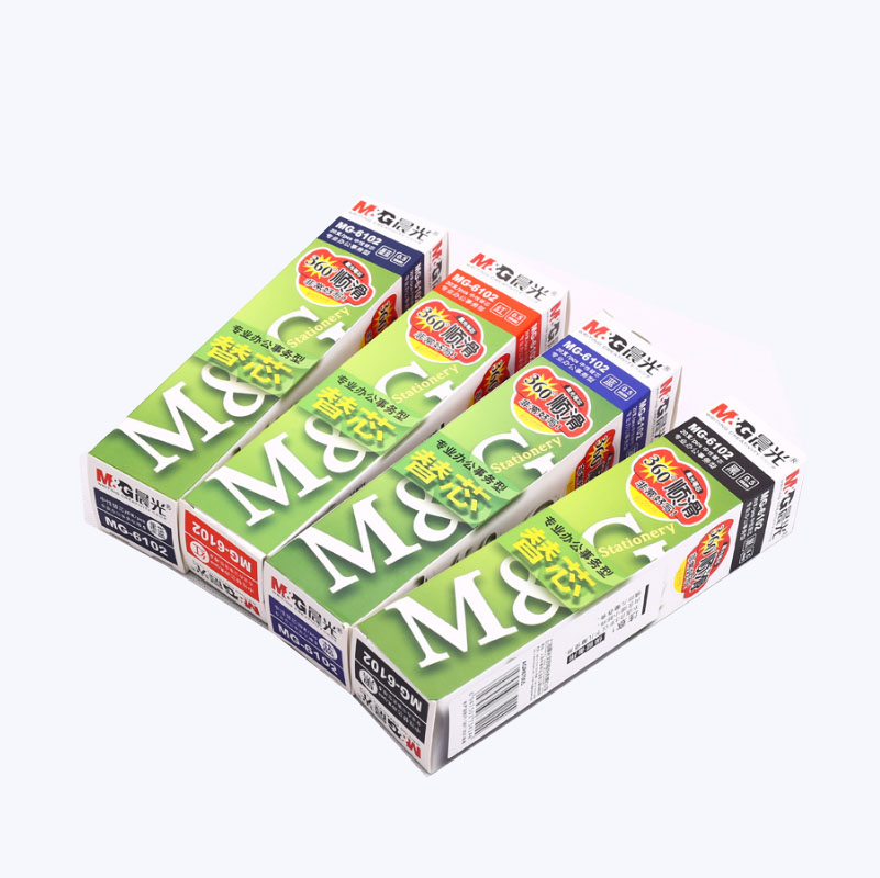 Chenguang MG-6102 Refill Bullet Q7 Gel Pen Refill 0 5mm Black Water Pen Refill 20 Boxes