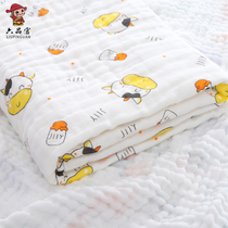 Baby bath towel Cotton gauze Super soft absorbent newborn blanket Newborn baby bath blanket Childrens towel quilt