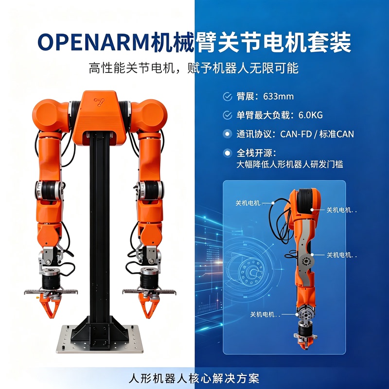 Humanoid Robot Openarm Mechanical Arm Joint Motor Set Replacement for Planetary Reduction Gear (Prg) with Full Stack Open Source Humanoid Robot Openarm Mechanical Arm Joint Motor Set Replacement for Planetary Reduction Gear (Prg) with Full Stack Open Source