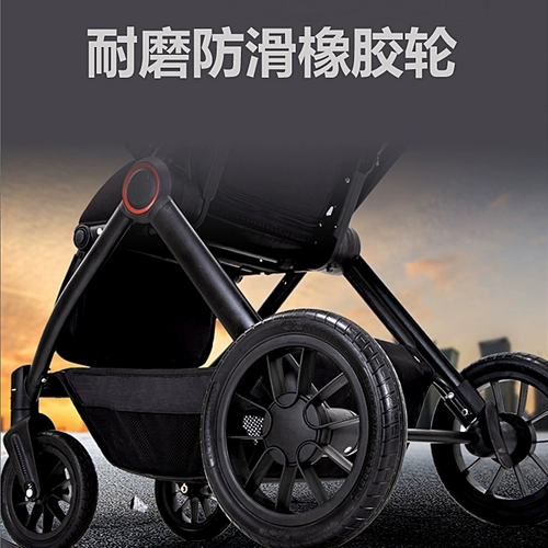 Амортизирующая складная детская коляска с сидением для новорожденных, можно сидеть и лежать