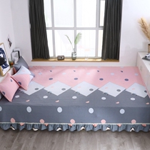 Cotton tatami bed cover plus three-piece set of padded large Kang quilted cotton double 2 meters four-season universal kang cover