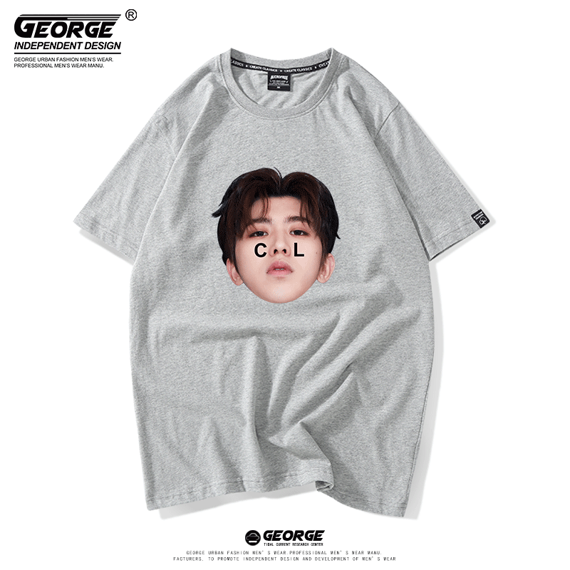 [Кай Кун футболка с коротким рукавом фан-одобрение cool кун кун аватар KUN копия T-shirt ikun свободная полуприлегающая cotton]