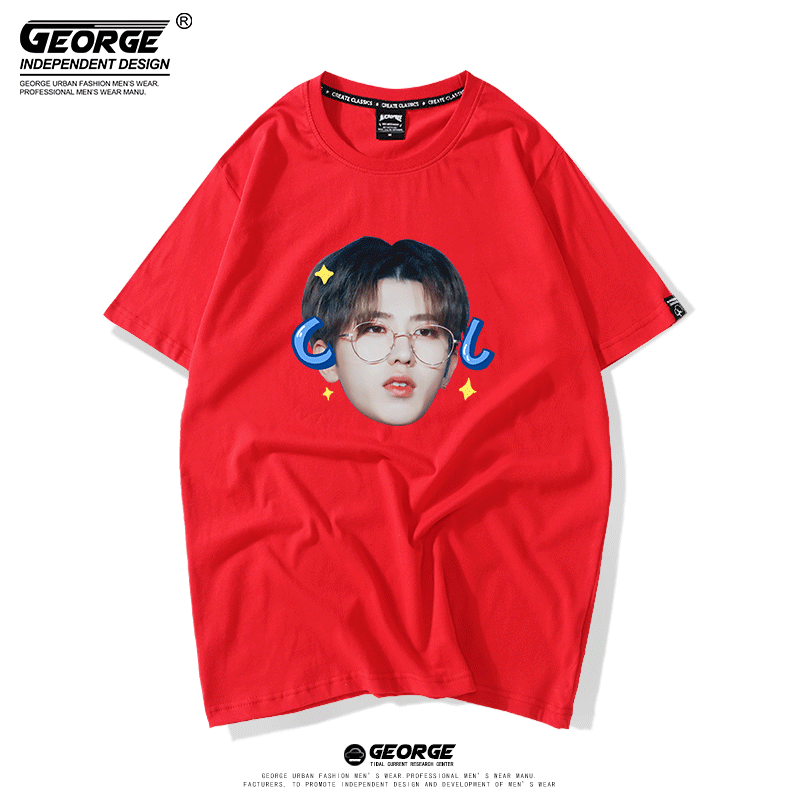 [Кай Кун футболка с коротким рукавом фан-одобрение cool кун кун аватар KUN копия T-shirt ikun свободная полуприлегающая cotton]