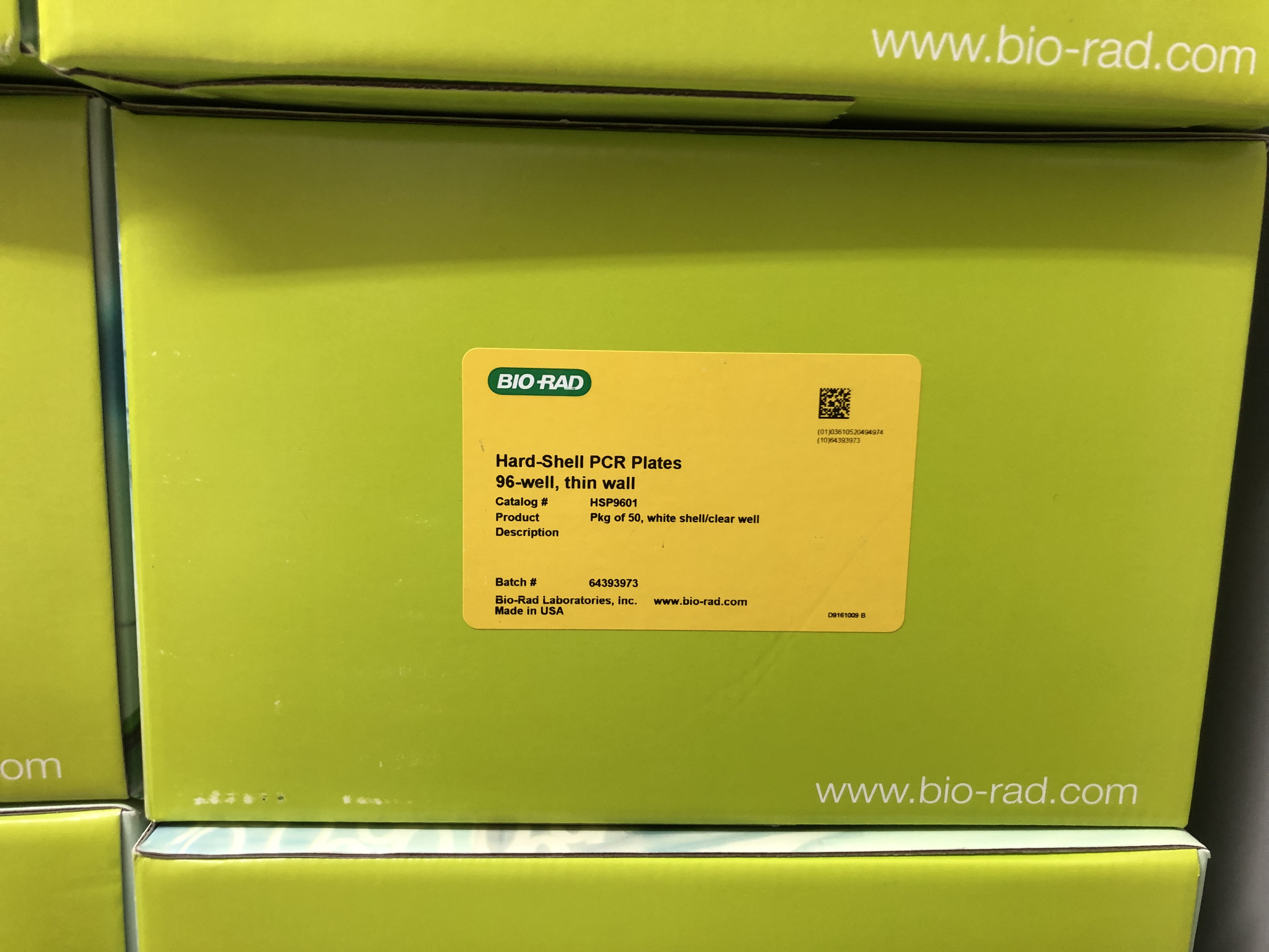 bio-rad Berle 96 holes PCR reaction plate (full skirt) HSP9601